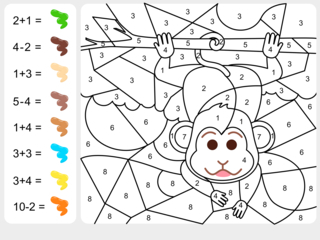 Magic coloring 1 - Coloring games - Coloriages - 10doigts.fr