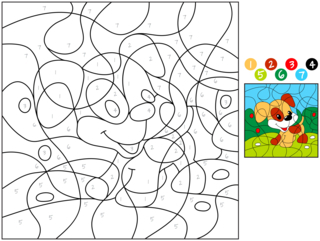 Magic Coloring 9 - Coloring games - Coloriages - 10doigts.fr