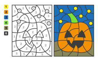 Halloween57 - Coloring games - Coloriages - 10doigts.fr