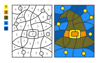 Halloween59 - Coloring games - Coloriages - 10doigts.fr