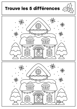 Christmas 74 - Coloring games - Coloriages - 10doigts.fr