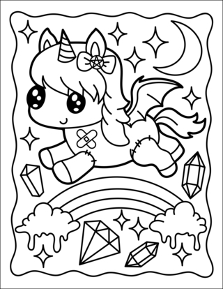 Kawaii10 - Kawaii coloring pages - Coloring book - 10doigts.com