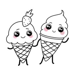 Kawaii8 - Kawaii coloring pages - Coloring book - 10doigts.com