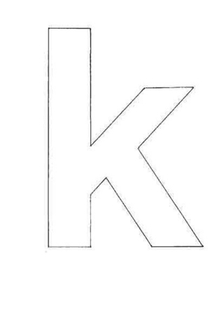 lowercase k - Letter and number coloring pages - Coloring book - 10doigts.com