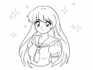 Manga 1 - Manga coloring pages - Coloring book - 10doigts.com