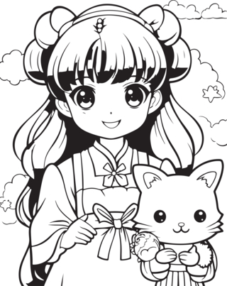 Manga 16 - Manga coloring pages - Coloring book - 10doigts.com