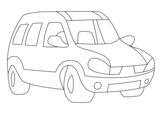 Auto 12 - Coloreables de vehículos - Coloreables - 10doigts.com