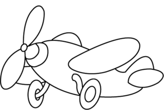 Avión 02 - Coloreables de vehículos - Coloreables - 10doigts.com