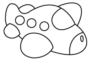 Avión 05 - Coloreables de vehículos - Coloreables - 10doigts.com