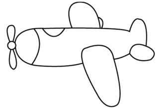 Avión 06 - Coloreables de vehículos - Coloreables - 10doigts.com