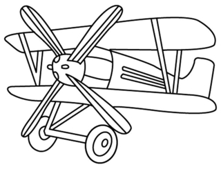 Avión 08 - Coloreables de vehículos - Coloreables - 10doigts.com