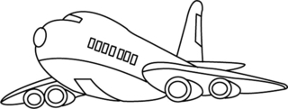 Avión 09 - Coloreables de vehículos - Coloreables - 10doigts.com