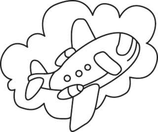 Avión 11 - Coloreables de vehículos - Coloreables - 10doigts.com
