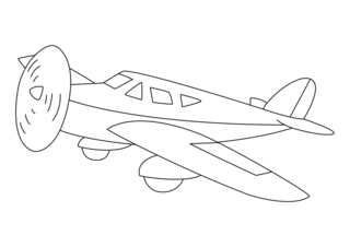 Avión 15 - Coloreables de vehículos - Coloreables - 10doigts.com
