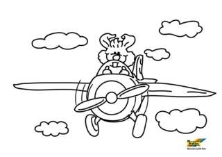 Avión 16 - Coloreables de vehículos - Coloreables - 10doigts.com