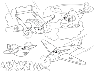 Avión 21 - Coloreables de vehículos - Coloreables - 10doigts.com