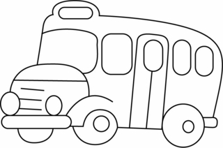 Autobús 03 - Coloreables de vehículos - Coloreables - 10doigts.com