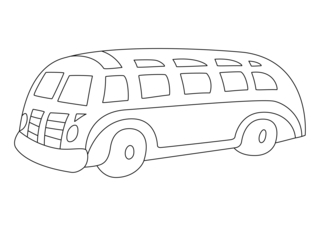 Autobús 04 - Coloreables de vehículos - Coloreables - 10doigts.com