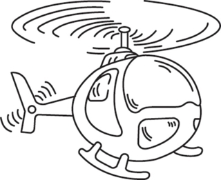 Helicóptero 02 - Coloreables de vehículos - Coloreables - 10doigts.com