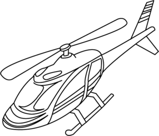 Helicóptero 04 - Coloreables de vehículos - Coloreables - 10doigts.com