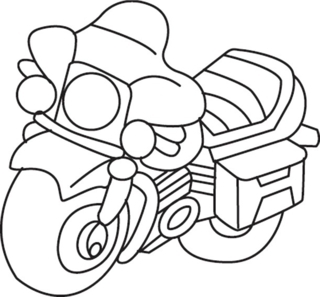 Moto 01 - Coloreables de vehículos - Coloreables - 10doigts.com