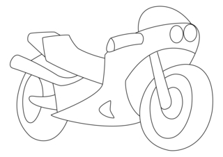 Moto 03 - Coloreables de vehículos - Coloreables - 10doigts.com