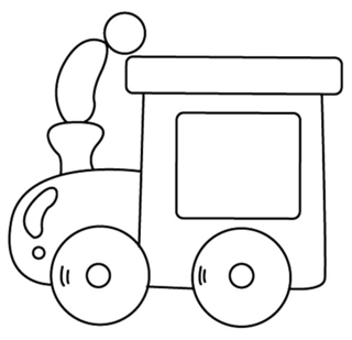 Tren 08 - Coloreables de vehículos - Coloreables - 10doigts.com