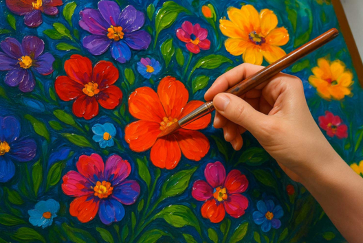 Pintura acrílica satinada, brillante - Pintura acrílica - 10doigts.fr