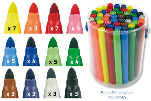 Broad Tip Markers - Markers and Highlighters - 10doigts.fr