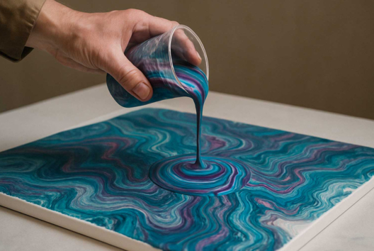 Pintura acrílica fluida (pouring) - Pintura acrílica - 10doigts.fr