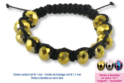Shamballas - glass faceted beads - 0 - Handicrafts for Creating Your Jewelry - 10doigts.com - Handicrafts for Creating Your Jewelry - 10doigts.fr