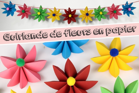 Paper Flower Garland - 0 - Flower Crafts: Creations Inspired by Nature and the Seasons - 10doigts.com - Flower Crafts: Creations Inspired by Nature and the Seasons - 10doigts.fr