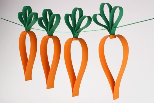 Carrot Garland - 0 - DIY Easter Crafts - 10doigts.com - DIY Easter Crafts - 10doigts.fr