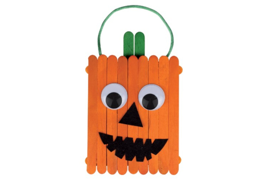 Calabaza en palitos - Actividades manuales Halloween - 10doigts.fr