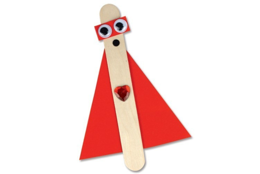 Superhero Bookmark - 2 - Funny Characters Craft Activities: Inventing Faces and Stories - 10doigts.com - Funny Characters Craft Activities: Inventing Faces and Stories - 10doigts.fr - 2
