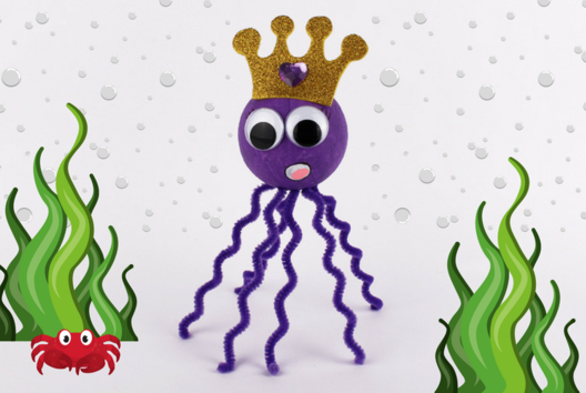 The Queen of Octopuses - 0 - Animal Crafts: Our Creative Ideas for Children - 10doigts.com - Animal Crafts: Our Creative Ideas for Children - 10doigts.fr