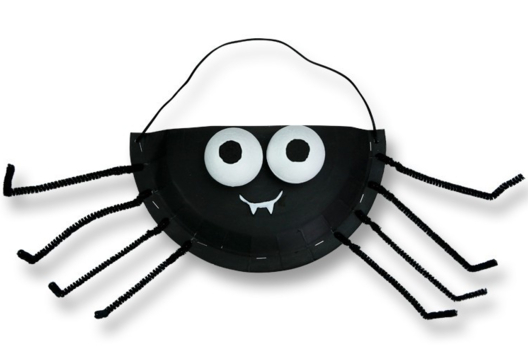 Cesta de caramelos Araña para Halloween - Actividades manuales Halloween - 10doigts.fr - 2
