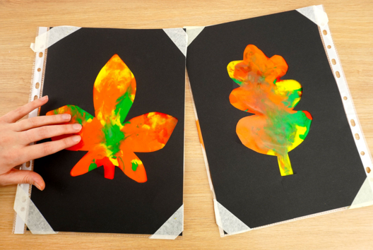 Activite Automne Bebe Peinture Propre - Autumn Crafts - 10doigts.fr - 2