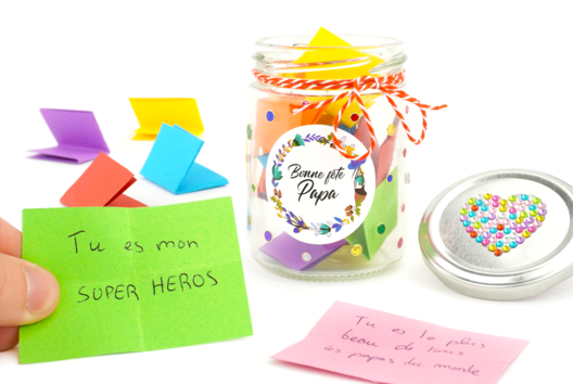 Activite Boite à mots doux fete pere - Father's Day Crafts - 10doigts.fr - 2