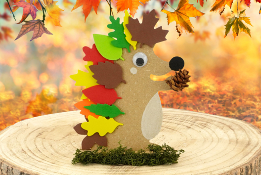 Actividad Niños Otoño Erizo Madera - Actividades manuales Otoño - 10doigts.fr