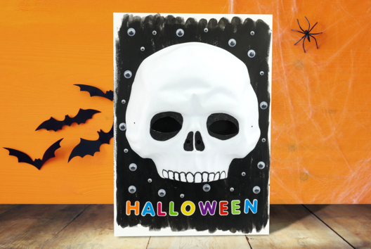 Actividad Niño Halloween Cuadro Esqueleto - Actividades manuales Halloween - 10doigts.fr - 2