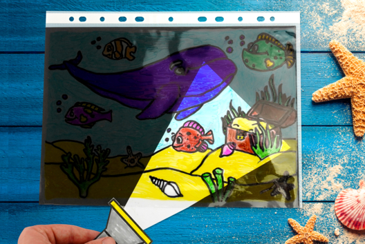Explore the Ocean Depths with a Magic Lamp - 1 - Ocean Crafts: Dive into a Creative and Sensory World - 10doigts.com - Ocean Crafts: Dive into a Creative and Sensory World - 10doigts.fr