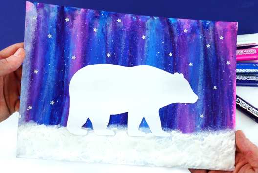 Yvan the Polar Bear and the Northern Lights - 3 - Kids Crafts Winter - 10doigts.com - Kids Crafts Winter - 10doigts.fr - 2
