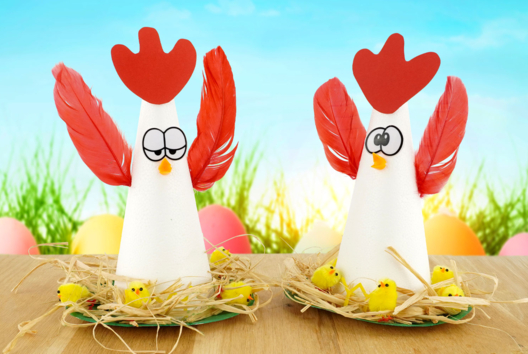 Easter Hen with Chicks - 1 - DIY Easter Crafts - 10doigts.com - DIY Easter Crafts - 10doigts.fr