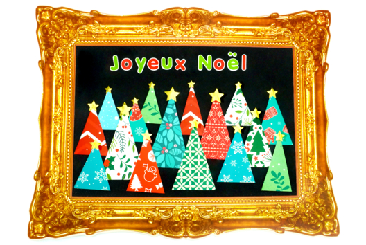 Canvas "Christmas Tree Forest" - 1 - Christmas Craft Activities - 10doigts.com - Christmas Craft Activities - 10doigts.fr - 2