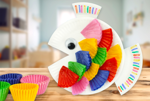 Fish with Paper Muffin Cups - 2 - Summer Crafts - 10doigts.com - Summer Crafts - 10doigts.fr - 2