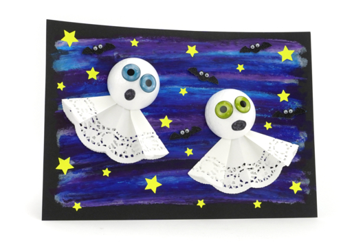 The Little Flying Ghosts - 3 - Halloween Crafts - 10doigts.com - Halloween Crafts - 10doigts.fr - 2