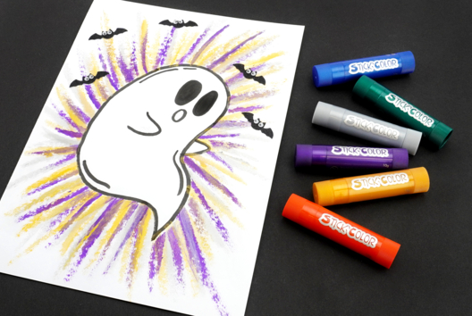 actividad fantasma halloween dibujo niño - Actividades manuales Halloween - 10doigts.fr - 2