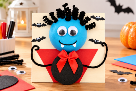3D Halloween Vampire Craft - Halloween Crafts - 10doigts.fr