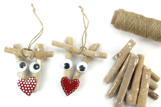 actividad navideña reno madera flotante - Actividades manuales de Navidad - 10doigts.fr